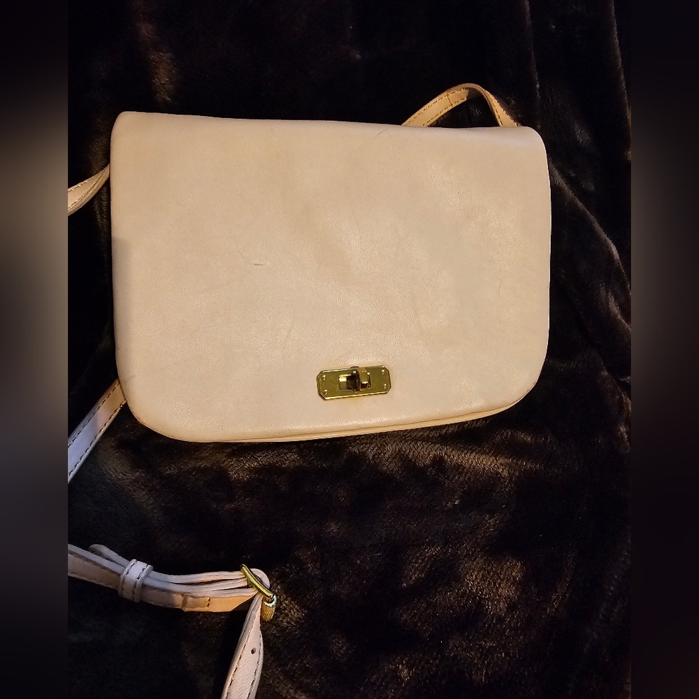 J Crew Crossbody Pale Leather Purse EUC - Picture 4 of 16